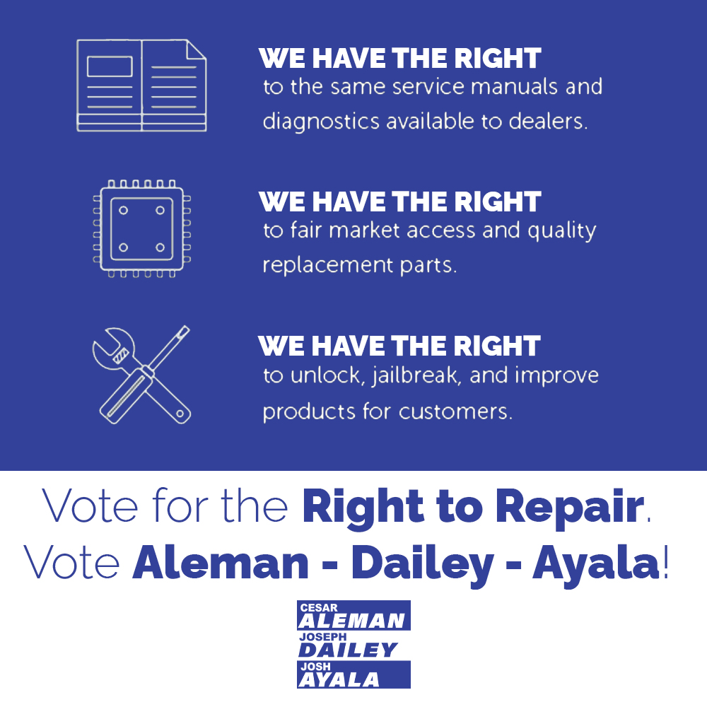 Vote for the Right to Repair!